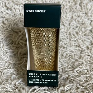 Starbucks metallic gold ornamnet